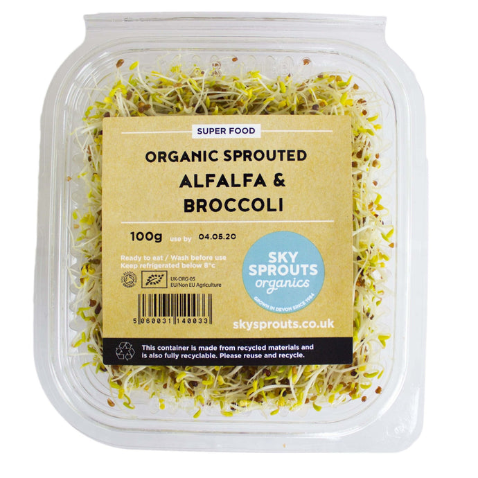 Sky Sprouts Alfalfa & Broccoli 100g - Organic Delivery Company