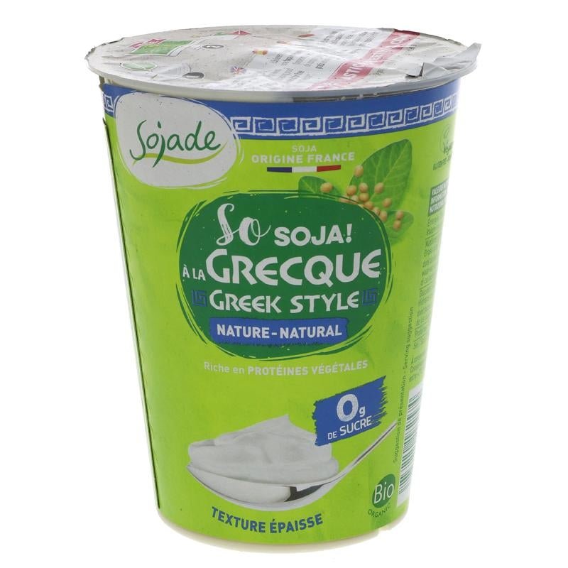 Sojade Greek Style Soya Yogurt 400g - Organic Delivery Company