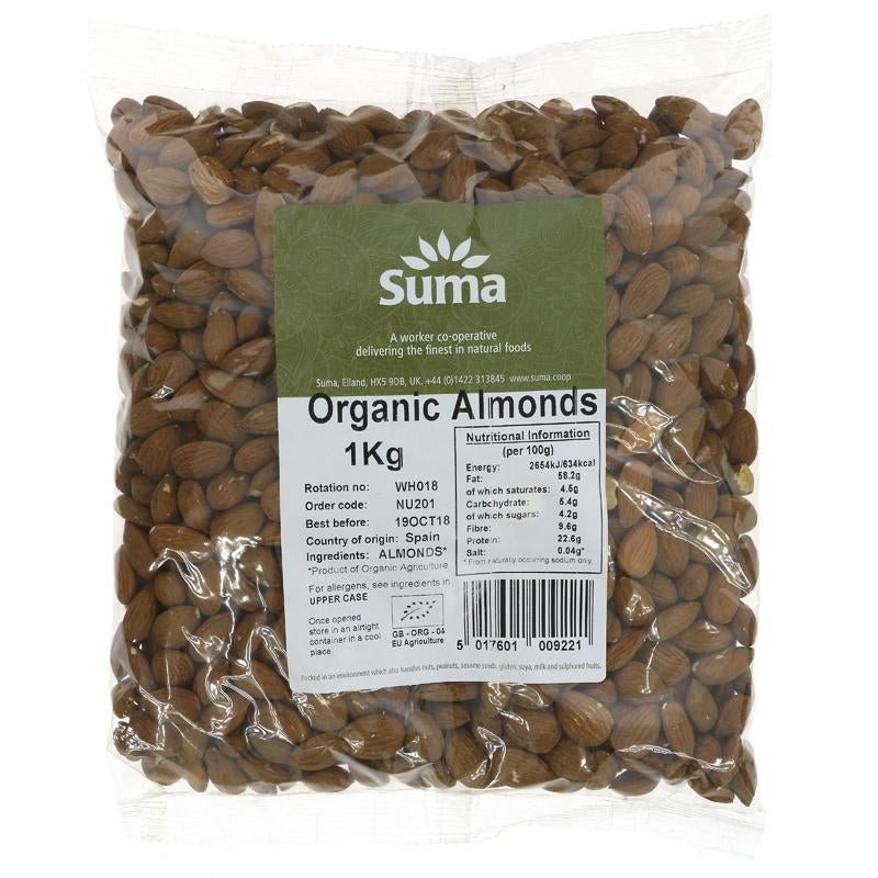Suma Almonds Whole 1kg - Organic Delivery Company