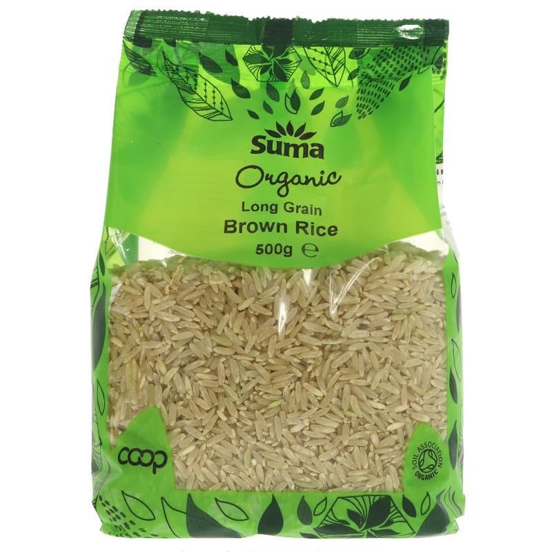 Suma Brown Rice Long Grain 500g - Organic Delivery Company