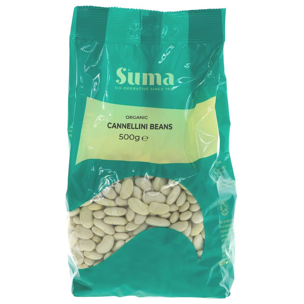 Suma Dried Cannellini Beans 500g - Organic Delivery Company