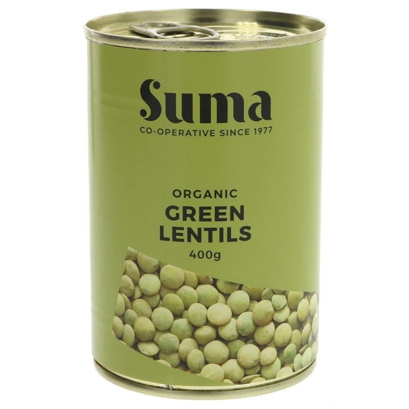 Suma Tinned Green Lentils 400g - Organic Delivery Company