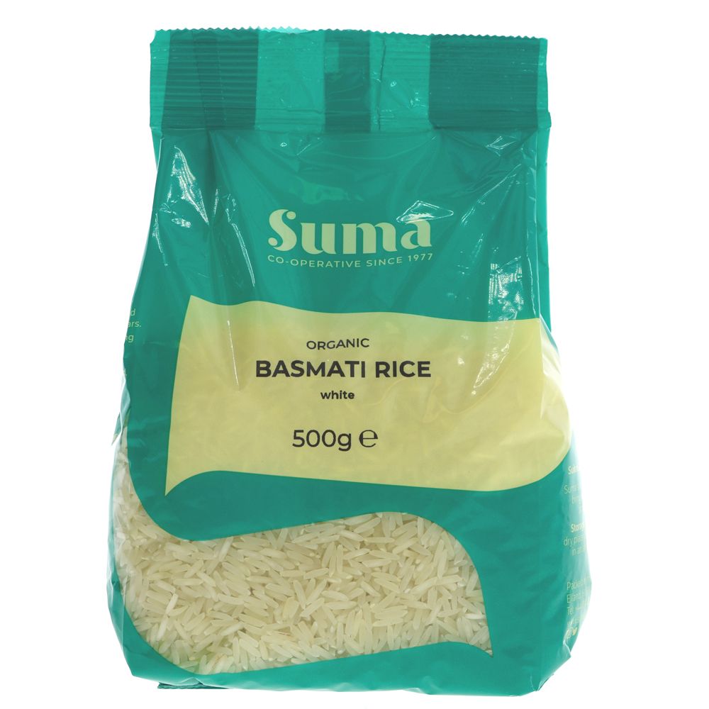 Suma White Basmati Rice 500g - Organic Delivery Company