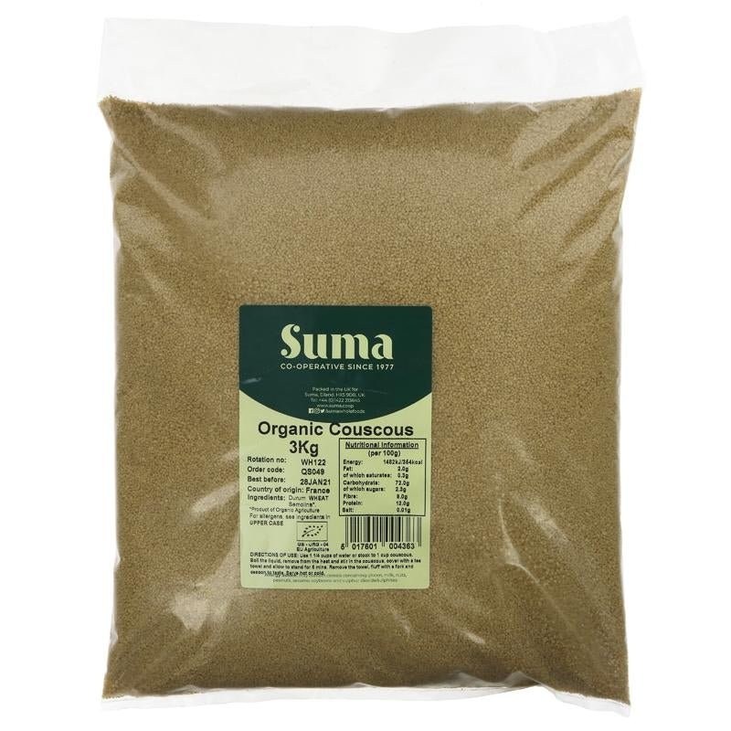 Suma Wholemeal Couscous 3kg - Organic Delivery Company