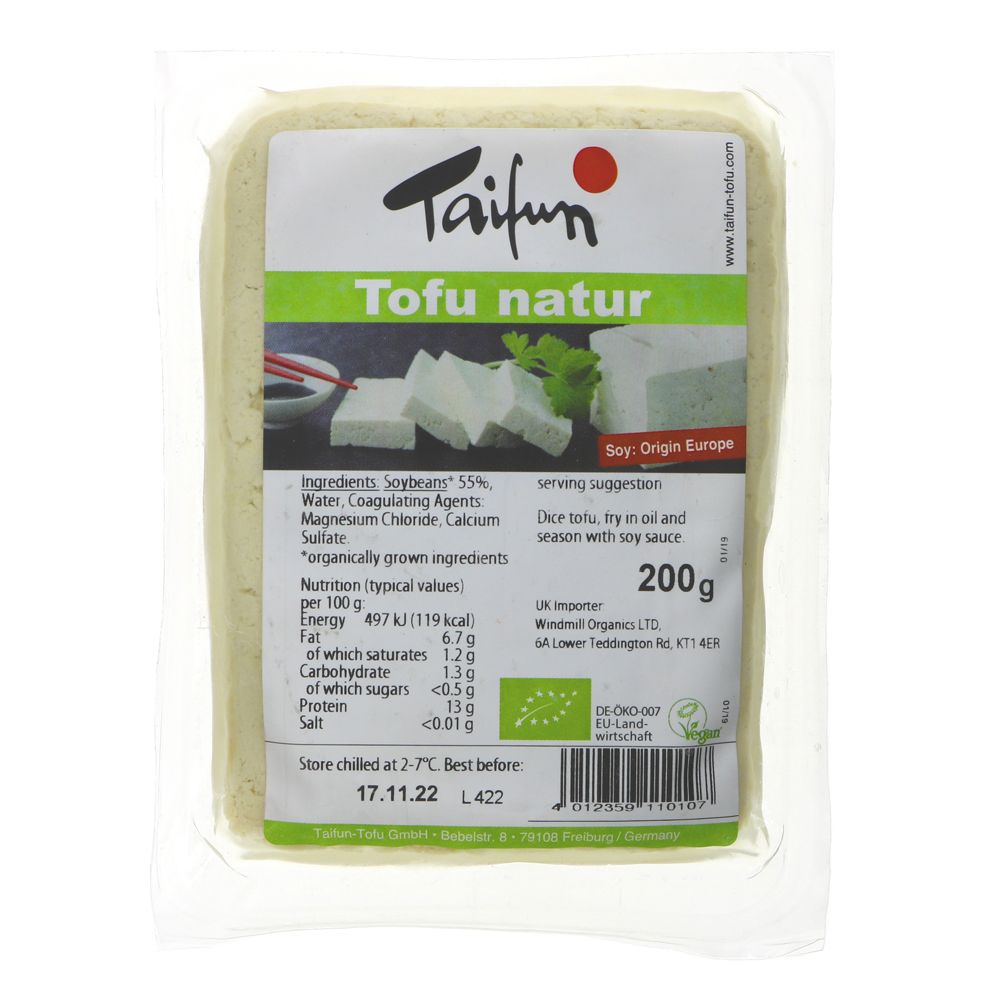 Taifun Tofu Plain Demeter 200g - Organic Delivery Company