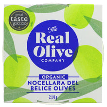 Load image into Gallery viewer, The Real Olive Company - Nocellara Del Bellice Olives (210g) - Organic Delivery Company
