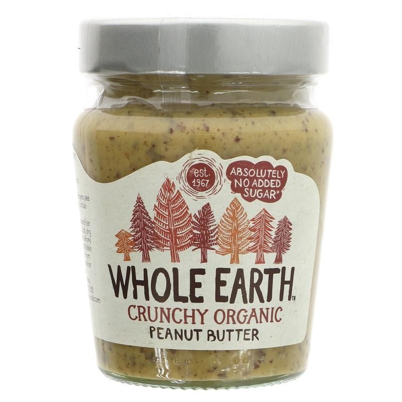 Whole Earth Peanut Butter Crunchy 227g - Organic Delivery Company