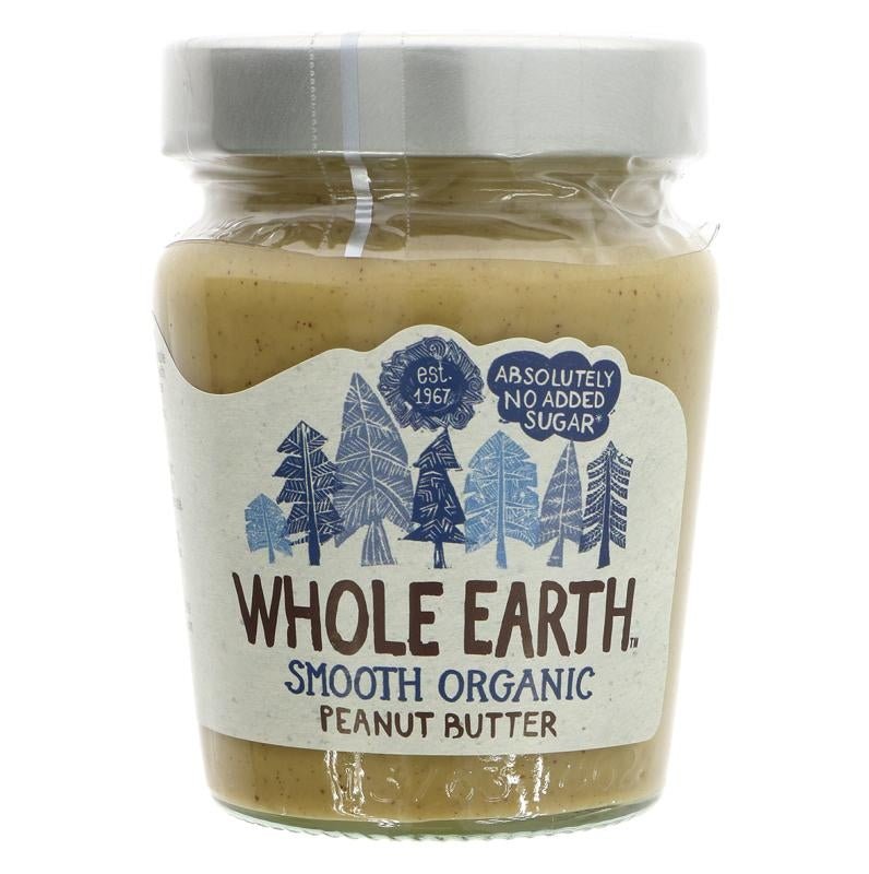 Whole Earth Peanut Butter Smooth 227g - Organic Delivery Company